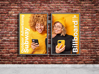 Free Subway Billboard Mockup subway billboard mockup