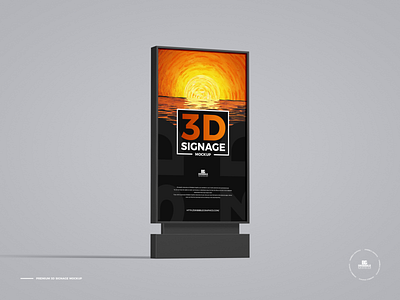 Free 3D Signage Mockup sign mockup