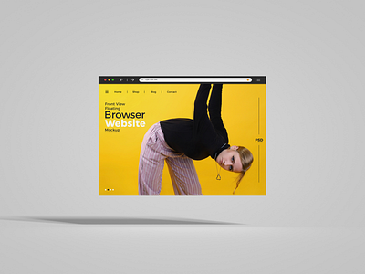 Free Floating Website Mockup ui ux