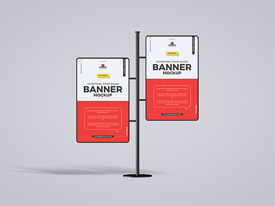 Free Stand Banner Mockup banner mockup