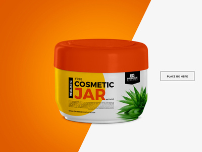 Free Cosmetic Jar Mockup