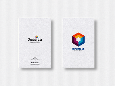 Vertical Business Card Designs Themes Templates And Downloadable Graphic Elements On Dribbble