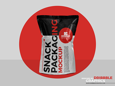 Free Snack Pouch Packaging Mockup PSD