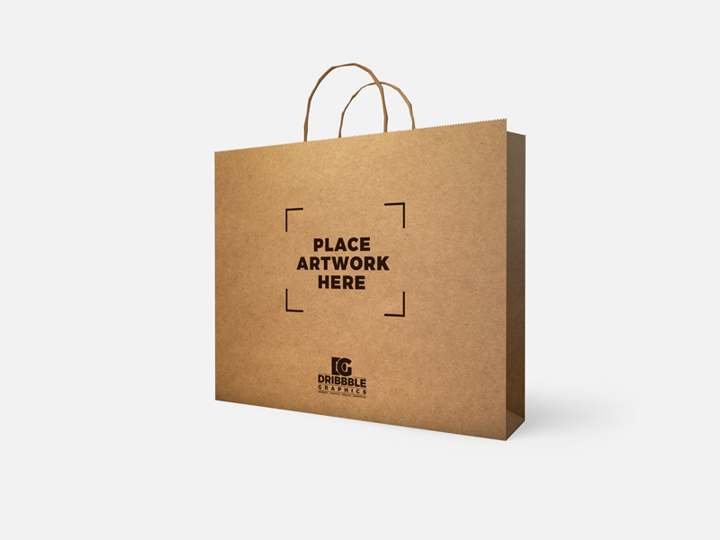 Psd paper bag mockup