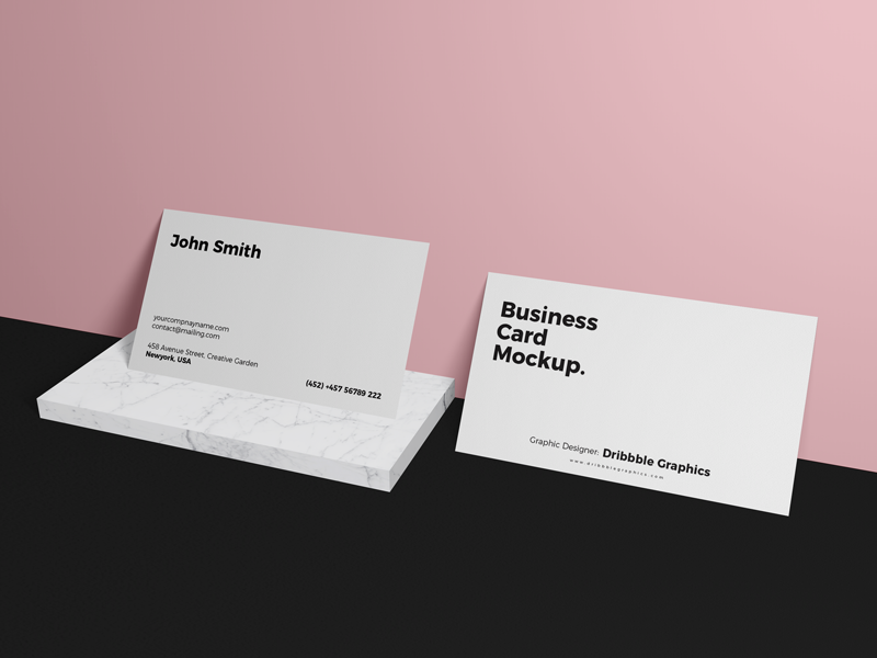 Download Free Business Card Brand Mockup Psd 2018 by Jessica Elle on Dribbble