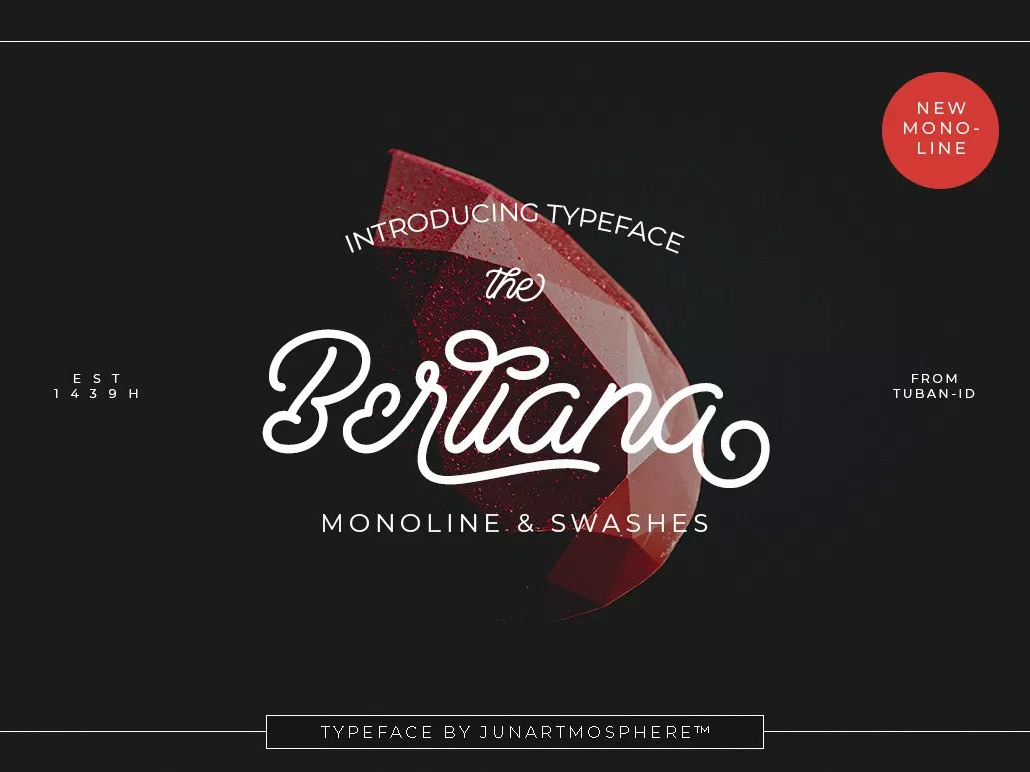 Free Berliana Monoline Font Demo by Jessica Elle on Dribbble