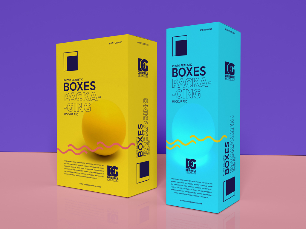 Download Free Photo Realistic Boxes Mockup Psd by Jessica Elle on ... PSD Mockup Templates
