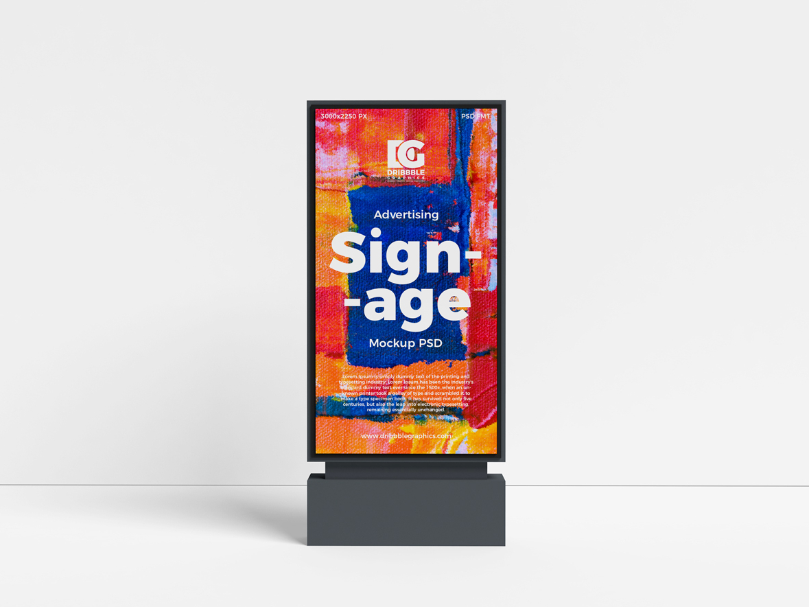 Download Free Advertising Signage Mockup PSD by Jessica Elle on ...