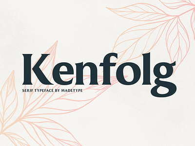 Free Kenfolg Serif Demo download font free free font free fonts freebie lettering serif font