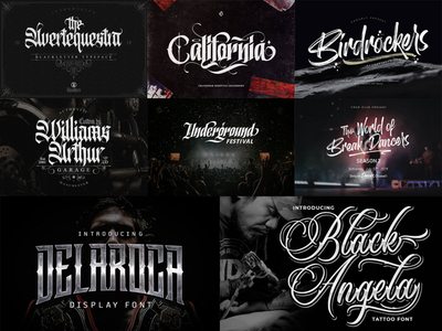 Best Blackletter Fonts by Jessica Elle on Dribbble