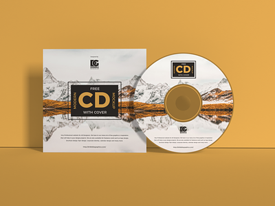 Free Modern CD Mockup With Cover branding cd cd cover mockup download font free free mockup freebie identity logo mock up mockup mockup free mockup psd mockups print psd stationery template