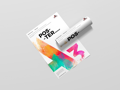 Free Modern A3 Poster Mockup