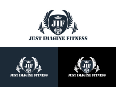 Just Imagine Fitness abstract attractive brand identity cartoon colorful dumbbell eventfolio fitness logo flat gym logo icon illustration logo logodesign minimal proessional logo typography vector web wings