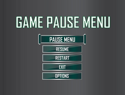 game pause menu clean game gamedesign menu pause menu ui ux