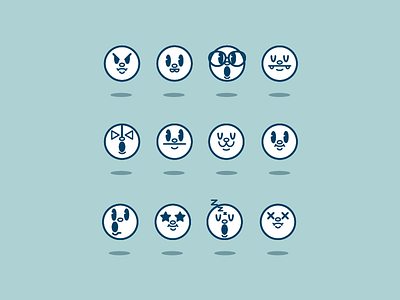 Retro Emojis cartoon character drawing emoji emoticon flat icon illustration line set vector