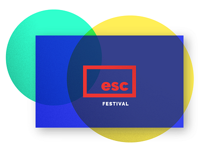 esc festival - logo design brand branding clever colorful contrast creative designer festival logo design identity inspiration logo vibrant