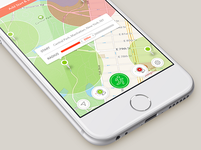 Create Geofence Game app create game ios location map mobile pin playful ui uidesigner geofence ux