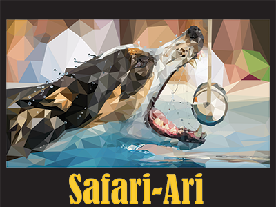 Safari-Ari adobeillustrator design graphic design illustration illustrator low poly low poly design lowpolyart vector