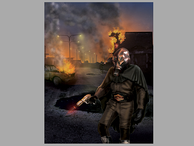 Attack of the Fire Eaters brushwork dark graphic illustrator photoshop scifi