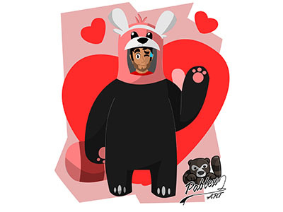 Bear bear cartoon fanart love lovely