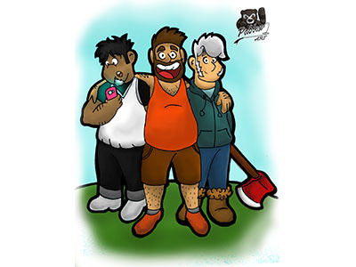 Escandalosos animals bears cartoon design fanart illustrator