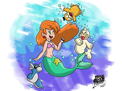 Play fanart mermay ocean sea