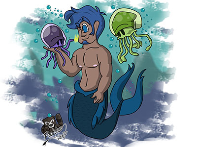 Found fanart mermay ocean sea