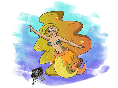 Dance fanart mermay ocean sea