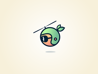 Fruity Chopter Logo Icon adobe illustrator cartoon design icon icondesign illustration logo logodesign
