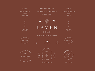 Laven Soap branding