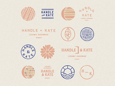 Handle & Kate branding debut dribble drible first hello identity illustration logo post potfolio welcome