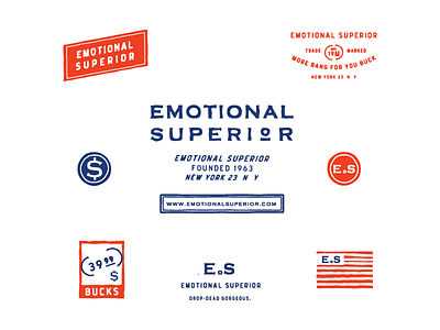 Emotional Superior branding design graphc handmade identity illustration label logo portfolio stamp