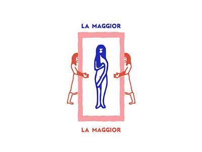 La Maggior branding design graphc handmade identity illustration label logo portfolio stamp vintage