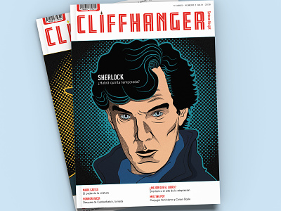 Magazine Cover Design + Sherlock Illustration