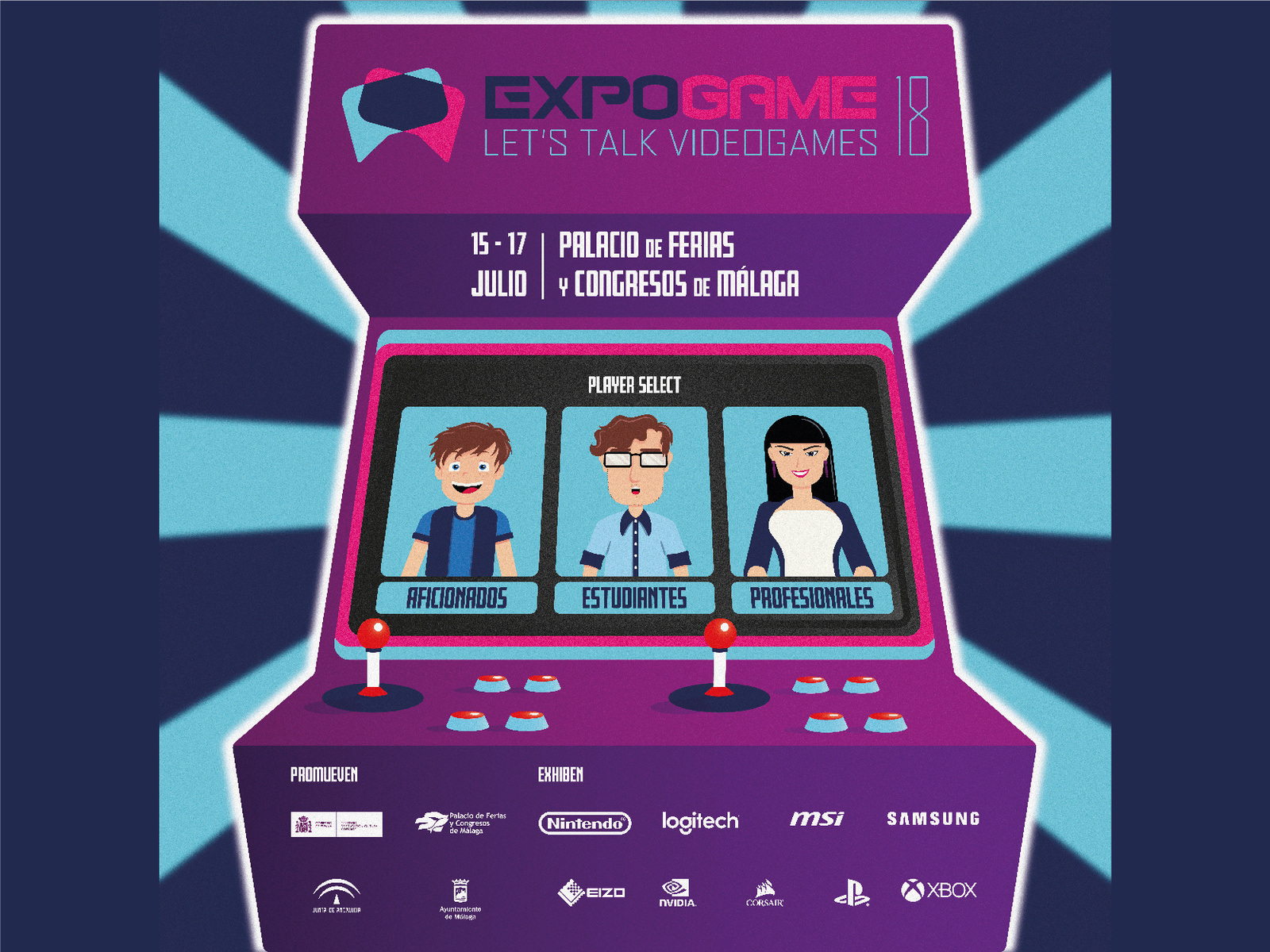 Video Games Conference Poster Arcade by Mauro Renard on Dribbble