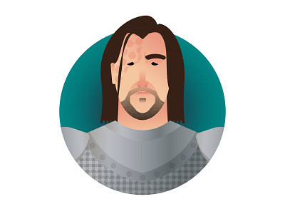 Winter is Here: Sandor Clegane (Game of Thrones Characters) adobe illustrator cc flat design game of thrones graphic deisgn icon icon a day icon artwork illustration juego de tronos minimal art minimalism portrait portrait challenge sandor clegane textured the hound vector vector art winter is coming