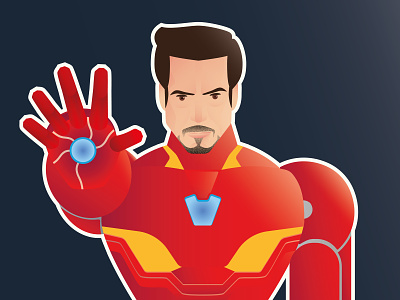 Tony Stark / Iron Man: Homage to Marvel adobe illustrator cc avengers avengersendgame endame graphic deisgn icon illustration ironman poster vector