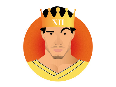 Rafa Nadal - The King of Clay adobe illustrator cc design flat design graphic deisgn icon icon a day illustration minimalism nadal poster rafa nadal rg19 roland garros tennis textured vector