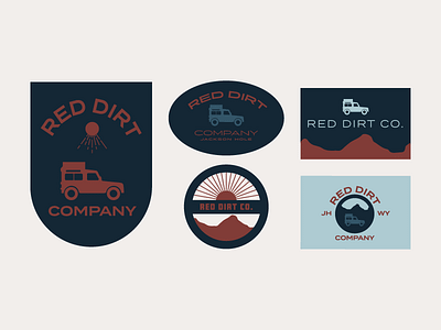 Red Dirt Co. badge logo logo design outdoors patch