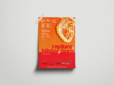 Rapture, Blister, Burn Poster graphic design helvetica poster poster design