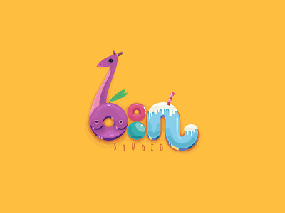 Bonbin Studio Logo 2018 branding custom fresh illustration logo logotype new variation