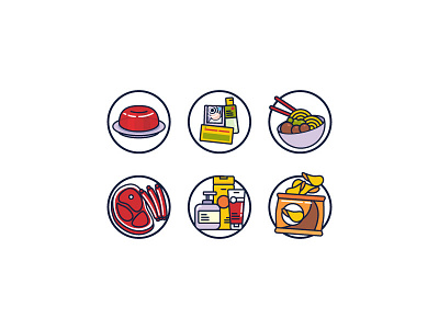 Indonesian Market Icon Set app cute design flat graphic design icon icon artwork illustration logo ui vector web