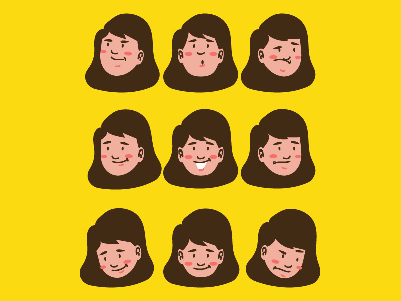 Face Expression 1 by Luthfi Rahinal on Dribbble