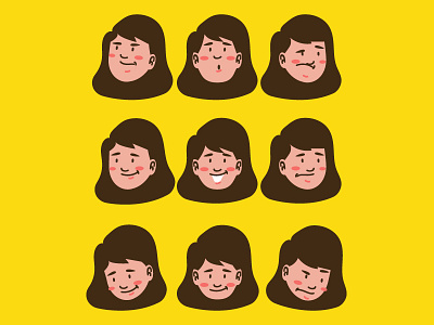 Face Expression 1 animation character expression illustration