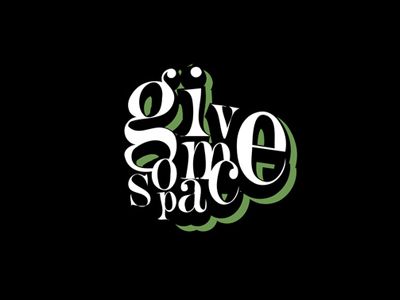 Give me some space arabic design font logo space typeface