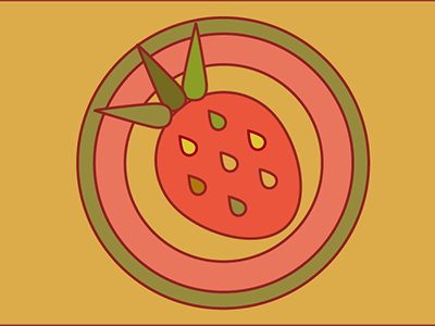 Strawberry aftereffects animation design gif illustration illustrator stawberry vector