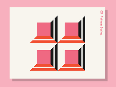 Pattern 05 abstract adobeillustator design graphic pattern pink shape square vector