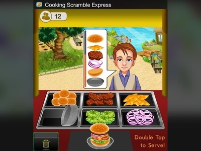 iOs Widget- Cooking Scramble Express casual design game design games ios widget mobile app design mobile games ui ux