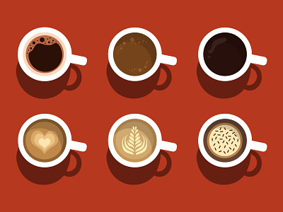 Coffee illustration brushes coffee colors colorscheme colours design dribbble graphic design illustration illustrations photoshop shapes