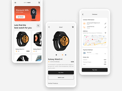 WATCHBASE STORE APP figma store app ui watch